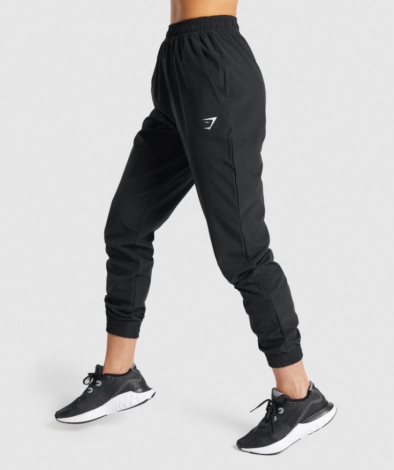 Women's Gymshark Training Woven Jogger Black | CA A7538D